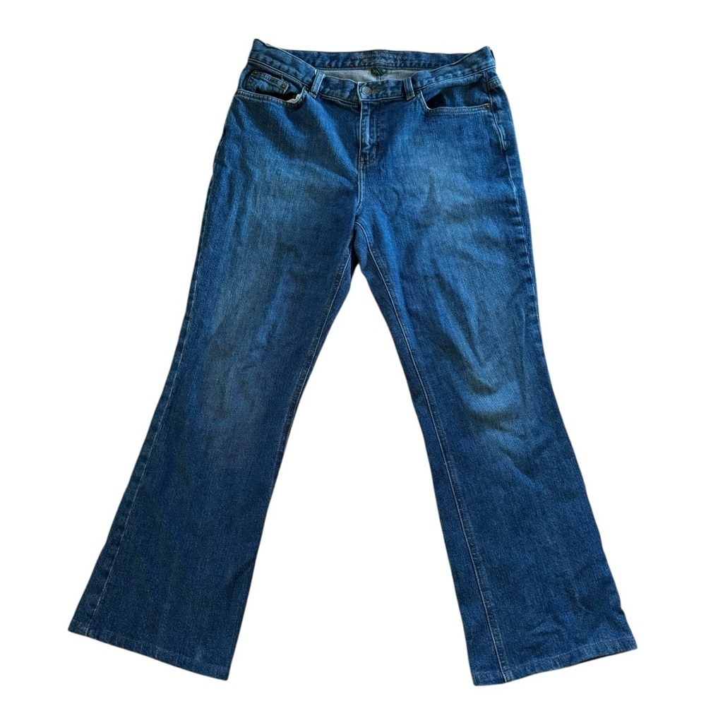 VTG Y2K Lauren Jeans Co Ralph Lauren Blue Denim Jean Flare 10P